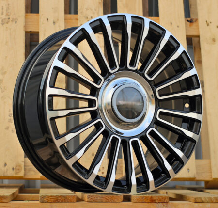 R18x8 10X112/120 ET 42 72.6 REW018 Black Polished (MB) For RACIN (Z7) (HYBRID FORGED Mansory Style)