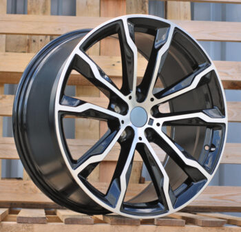 R20x8  5X112  ET  27  66.6  H3263F  Black Polished (MB)  For BMW  (Z6+A)  ((X3) HYBRID FORGED (Rear+Front))