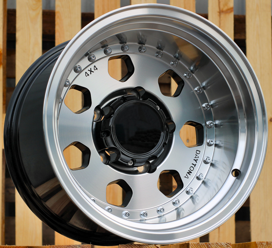 R15x10  6X139.7  ET  M44  110.1  XF223  Black Polished (MB)  For 4X4  (R)
