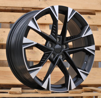 R18x8  5X112  ET  40  57.1  YF1150  Black Polished Half Matt (MBHM)  For CUPRA  (P1)  (HYBRID FORGED)