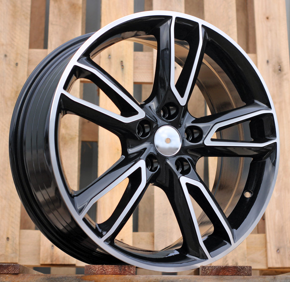 R18x7.5  5X114.3  ET  50  67.1  M502  (FR560)  Black Polished+Powder Coating (MBPC)  For MAZDA  (K4)