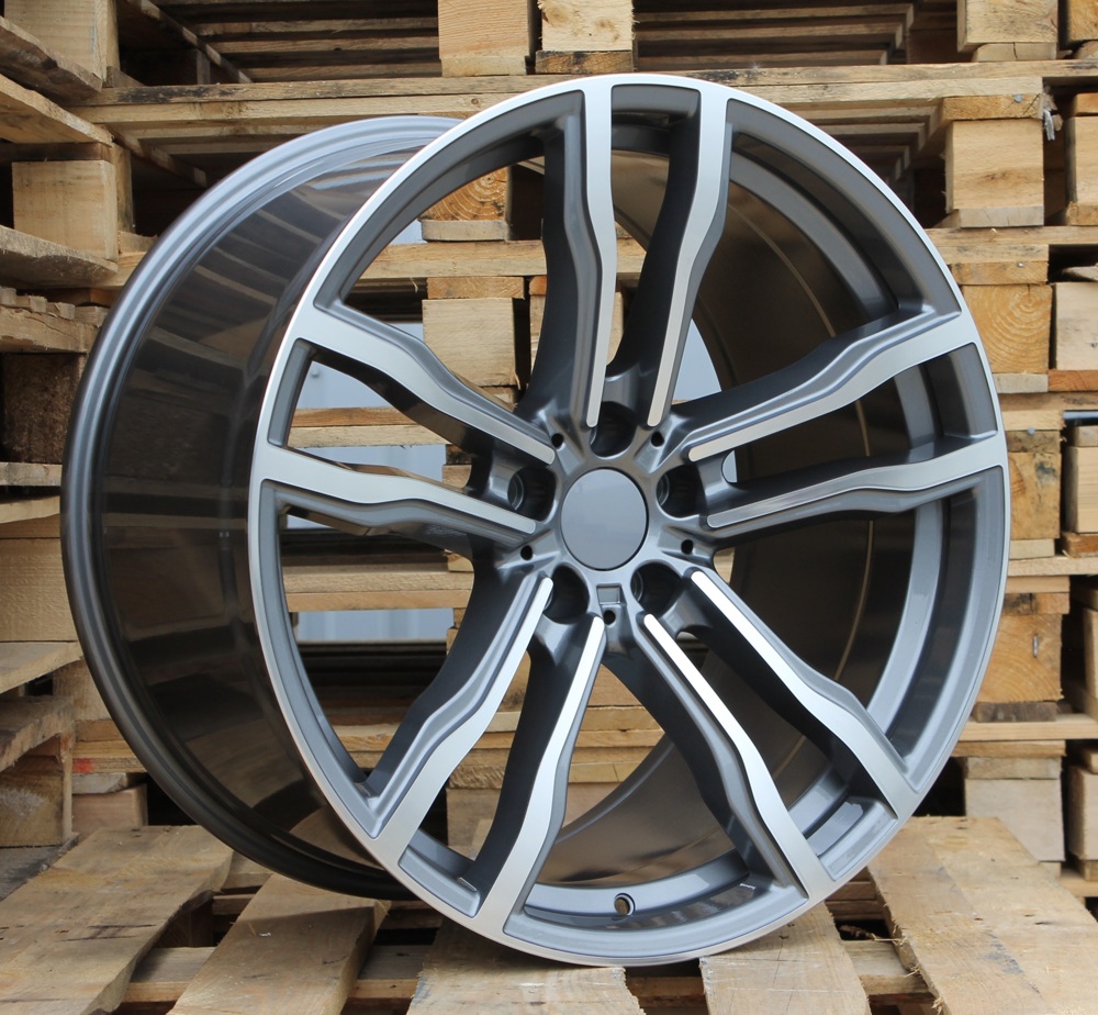 R19x8.5  5X120  ET  30  72.6  BY588  (DLJ588)  Grey Polished+Powder Coating (MGPC)  For BMW  (K4)  ((AKC 80 Eur))