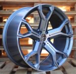 R20x9  5X112  ET  35  66.6  B5498  Grey Polished+Powder Coating (MGPC)  For BMW  (K4)