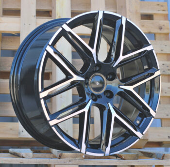 R22x10  5X112  ET  18  66.5  HF736  Black Polished (MB)  For AUD  (Z5)  (HYBRID FORGED New Model)