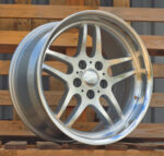 R18x9.5  5X120  ET  20  74.1  A5913  Silver+Polished Lip (SP)  For BMW  (P)  (Rear+Front)