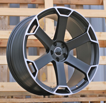 R22x10 5X112 ET 20 66.5 YF6149 Satin Black (SB) For AUD (K7) (HYBRID FORGED)