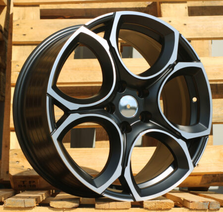 R18x8 5X112 ET 45 57.1 I5162 Black Polished Half Matt (MBHM) For VW (Z5) (NEW Model (Color code MBHW))