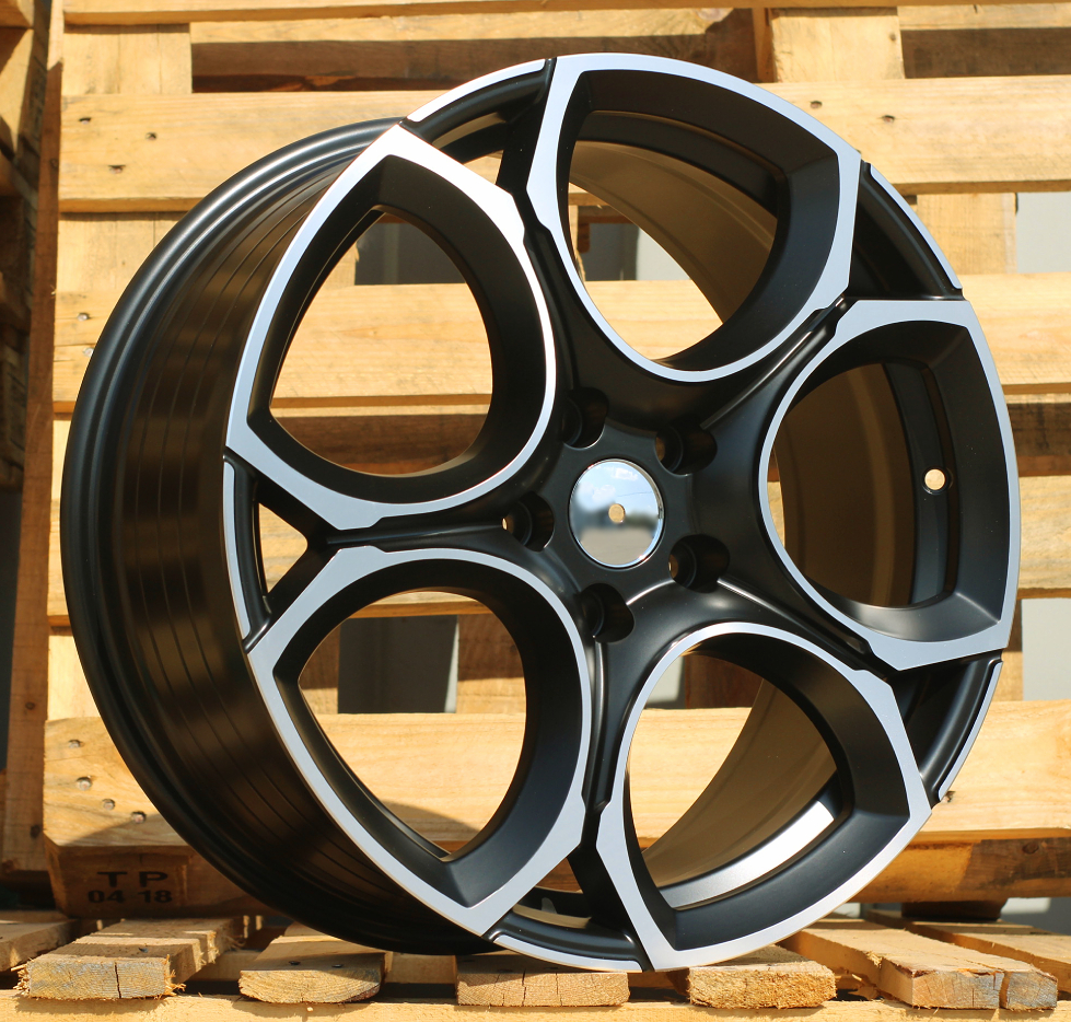 R18x8  5X112  ET  45  57.1  I5162  Black Polished Half Matt (MBHM)  For VW  (Z5)  (NEW Model (Color code MBHW))