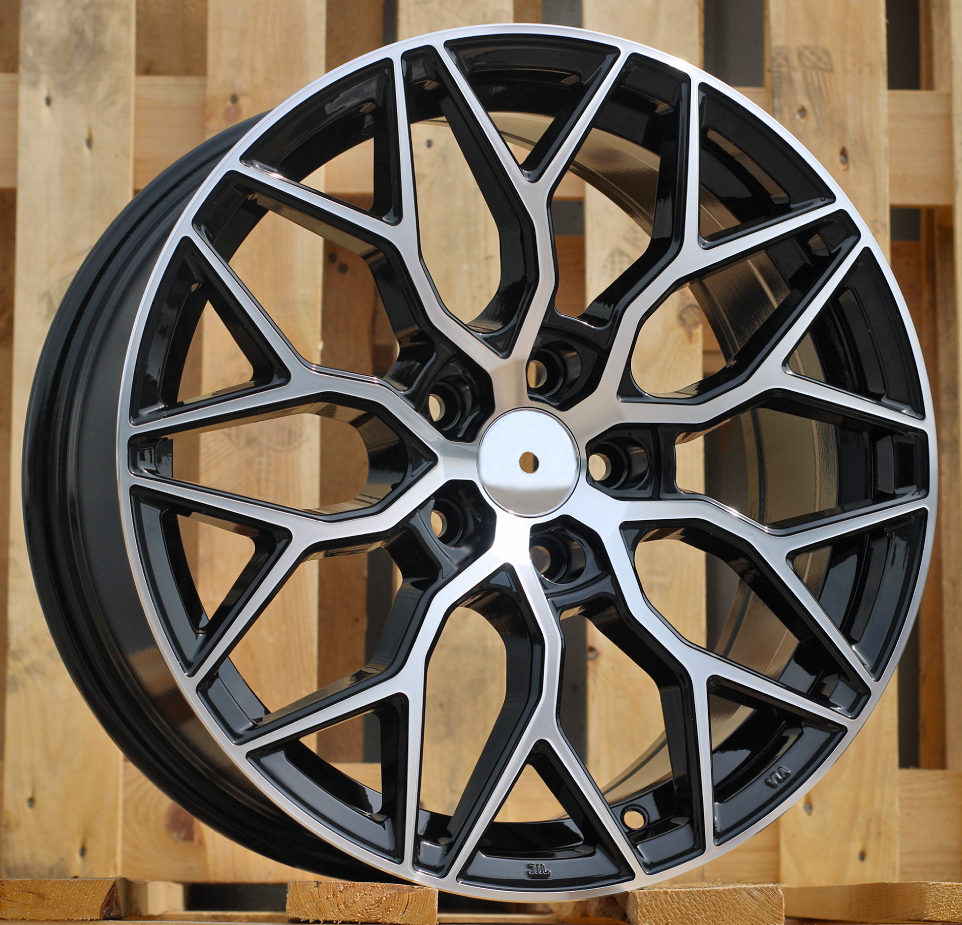R18x8  5X108  ET  40  67.1  B5812  Black Polished (MB)  For RACIN  (R)  (Style Vossen)