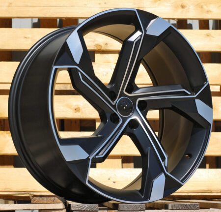 R22x9.5  5X112  ET  36  66.5  Y1201  (IN5633)  Black Polished Half Matt (MBHM)  For AUD  (Z5)  (Q8 E-tron)