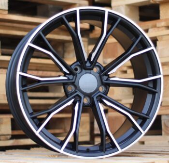 R20x10  5X112  ET  40  66.6  A5385  (INS0220)  Black Half Matt (BLHM)  For BMW  (Z5+K8+Z3)  (MILLING Rear+Front)