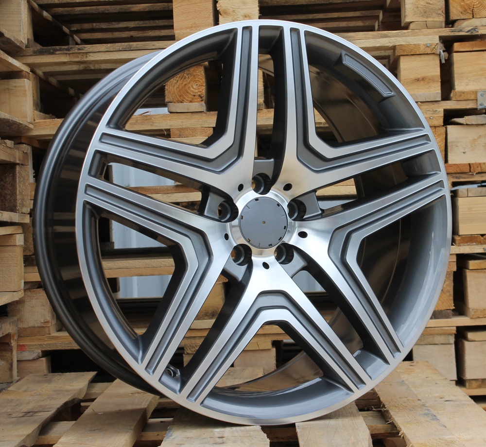 R22x10  5X130  ET  48  84.1  BK206  (BY157)  Grey Polished+Powder Coating (MGPC)  For MER  (K7)