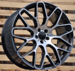 R20x8.5  5X112  ET  35  66.5  AT967  (IN0186)  Black Polished (MB)  For MER  (P1)  (BRABUS Style Rear+Front)