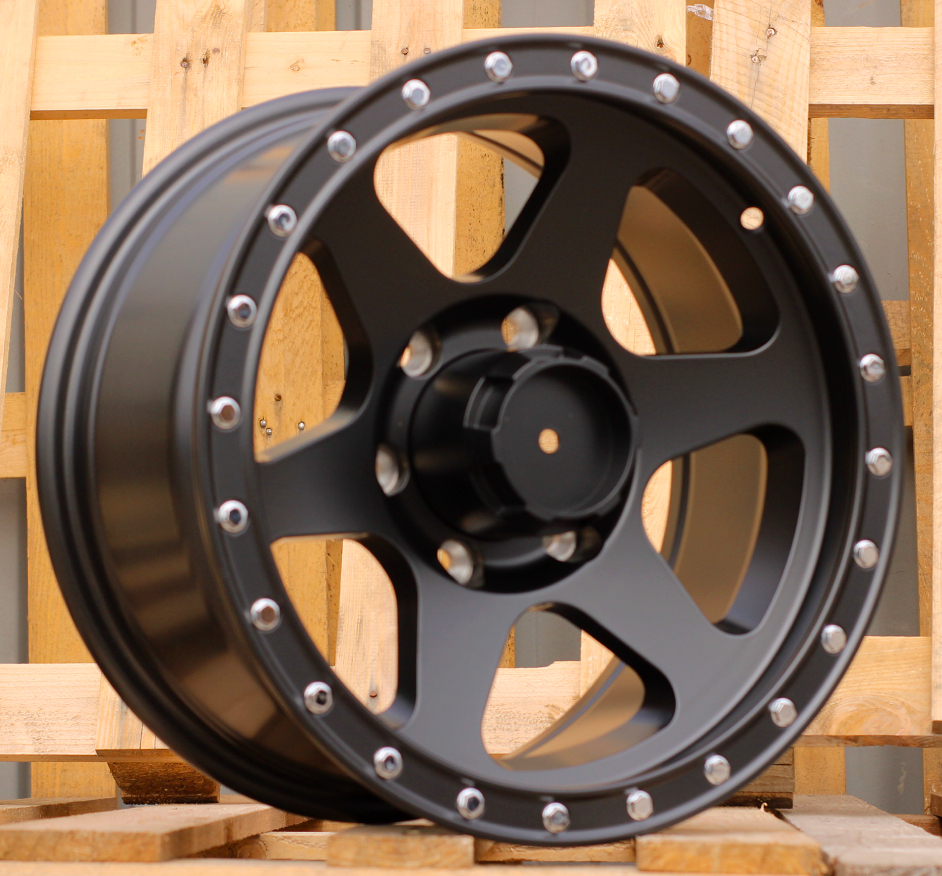 R16x8  6X139.7  ET  0  110.1  L2016  Black Half Matt (BLHM)  For 4X4  (P1)