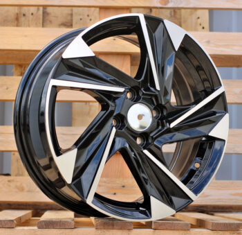 R16x6.5  4X100  ET  45  54.1  Y1220  Black Polished (MB)  For HYUND  (P)