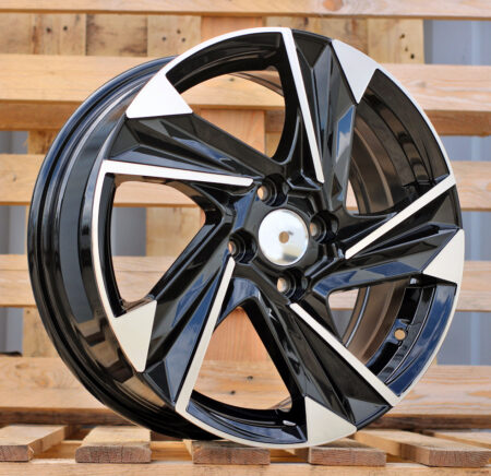 R16x6.5 4X100 ET 45 54.1 Y1220 Black Polished (MB) For HYUND (P)