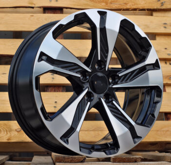 R17x7.5  5X114.3  ET  45  64.1  B5520  Black Polished (MB)  For HOND  (L1)