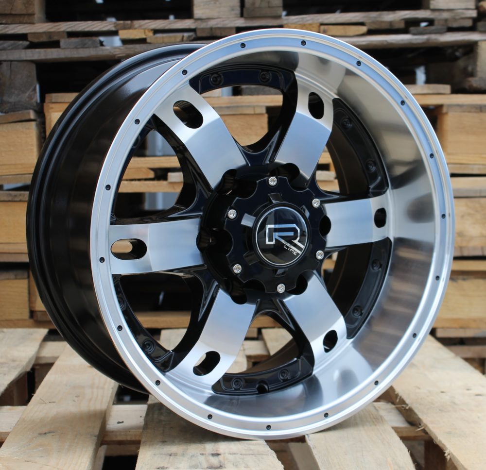 R16x8  6X139.7  ET  M10  110.1  BK749  Black Polished (MB)  For 4X4  (R+K2)