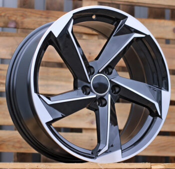 R18x8  5X112  ET  40  66.5  B5185  (IN5293)  Black Polished (MB)  For AUD  (P1+K8)