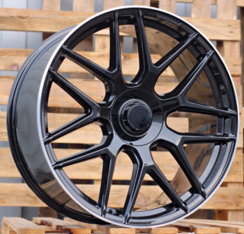R23x10  5X130  ET  33  84.1  B5318  (A7102B)  Black+Polished Lip (BLPL)  For MER  (P)  (G Class)