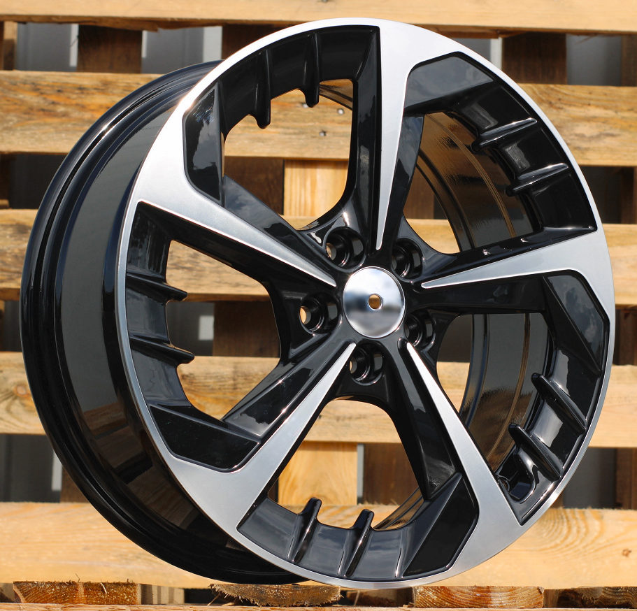 R17x7  5X100  ET  51  57.1  B5943  Black Polished (MB)  For SEAT  (Z7)
