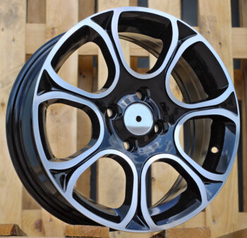 R15x6  4X98  ET  35  58.1  B5164  Black Polished (MB)  For FIAT  (K4)