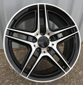 R17x7.5  5X112  ET  45  66.6  SSA02  Black Polished (MB)  For MER  (Z1)