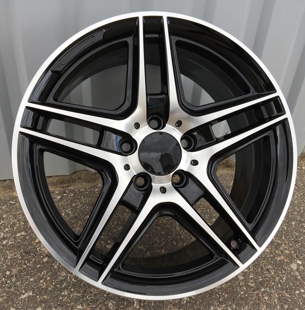 R17x7.5  5X112  ET  45  66.6  SSA02  Black Polished (MB)  For MER  (Z1)
