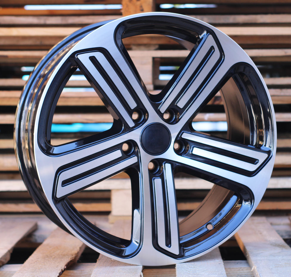 R17x7.5  5X112  ET  45  57.1  BK795  Black Polished (MB)  For VW  (R)  ((AKC 75 Eur))