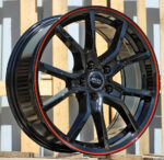 R17x7  5X105  ET  40  56.6  B5253  Black+Red Line (BR)  For RACIN  (L3)  ((AKC 80 Eur))