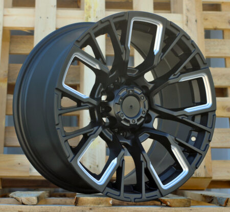 R17x9 6X139.7 ET 0 110.1 JT256 Black Matt (BM) For 4X4 (K3) (MB+Milling Spoke)