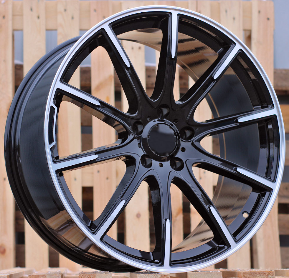 R22x10  5X130  ET  36  84.1  FE236  Black Polished (MB)  For MER  (K7+Z5)  (Style BRABUS)