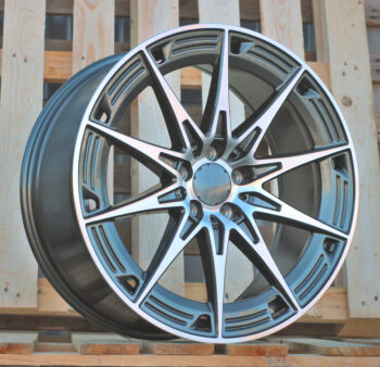 R19x9.5  5X112  ET  43  66.6  H3500F  Grey Polished (MG)  For MER  (K3)  (HYBRID FORGED Rear+Front NEW Model)