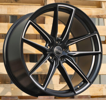 R21x9  5X112  ET  28  66.6  HX045  Black Half Matt (BLHM)  For HAXER  (Z2)  (Milling (Front+Rear))