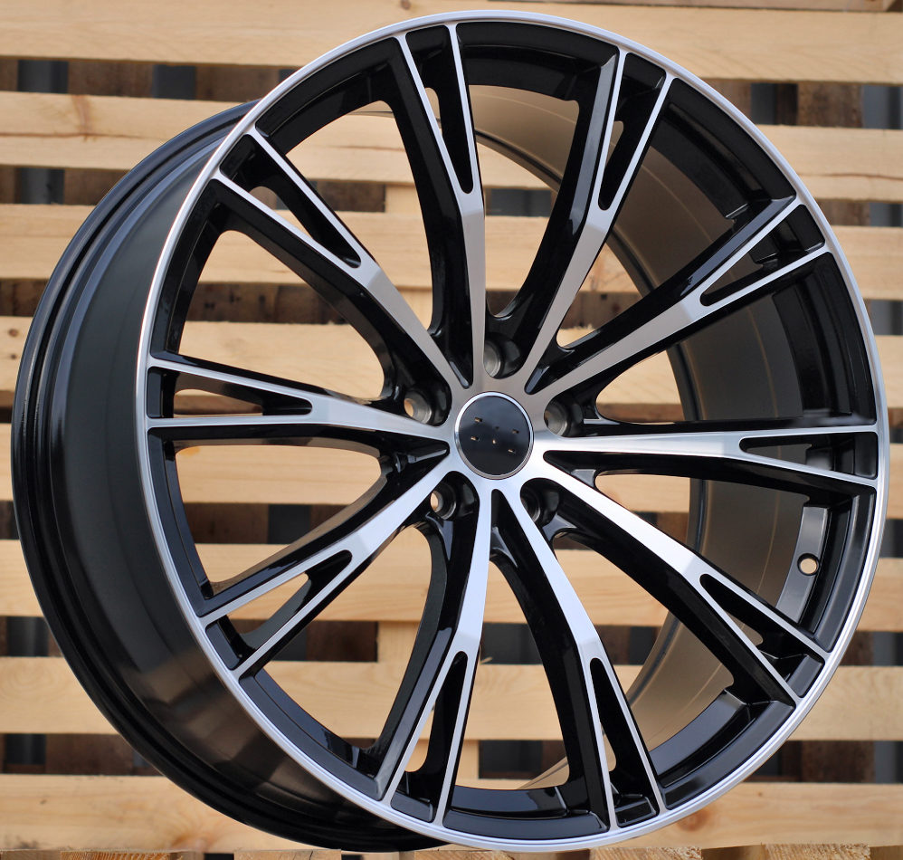 R19x8.5  5X112  ET  40  66.5  H5060  (INSA001)  Black Polished (MB)  For AUD  (P1+A)  (ABT Style)