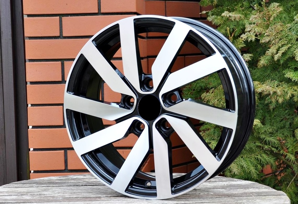 R16x6.5  5X112  ET  46  57.1  VW151  (FR953)  Black Polished (MB)  For VW  (R)  ((AKC 60 Eur))