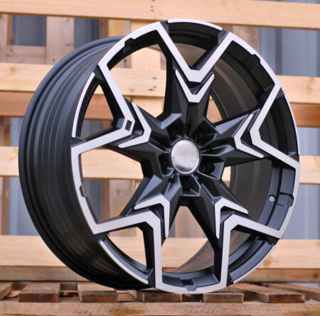 R20x8 5X112 ET 46 66.6 HF5223 Black Polished Half Matt (MBHM) For BMW (Z5) (HYBRID FORGED)