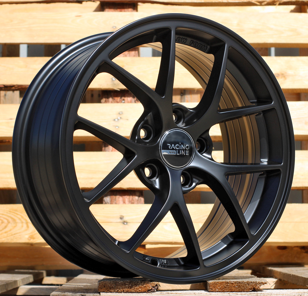 R16x7  5X110  ET  41  65.1  Y0134  Black Half Matt (BLHM)  For RACIN  (R)