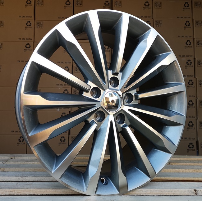 R18x8  5X112  ET  44  57.1  F1526  Grey Polished (MG)  For SKODA