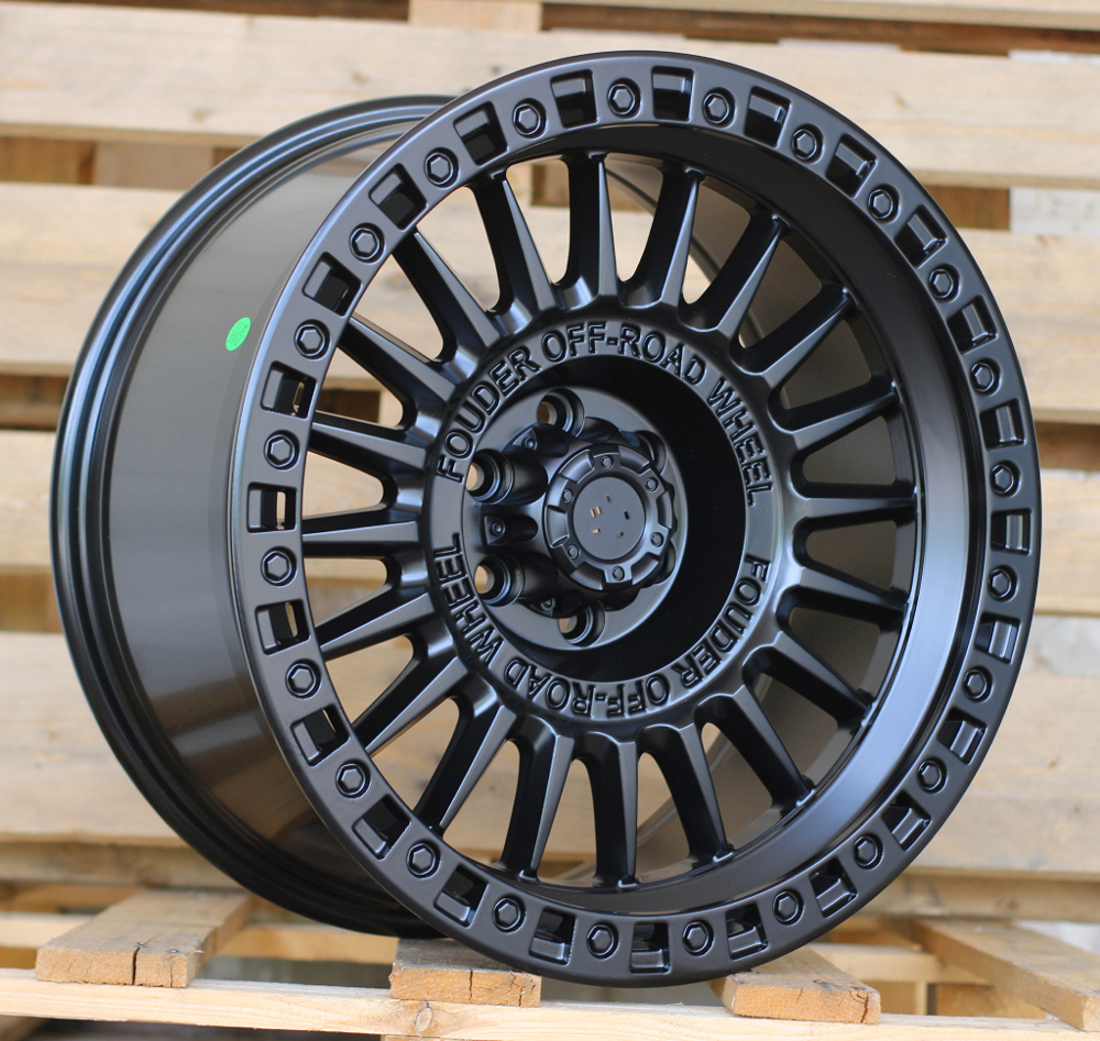 R18x9  6X114.3  ET  0  66.1  JT222  Black Matt (BM)  For 4X4  (K7+K3)