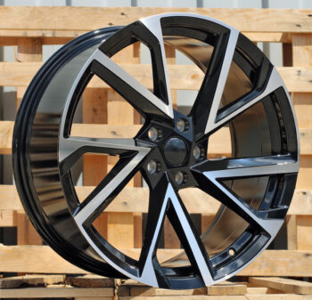 R17x7  5X100  ET  40  57.1  FE181  (BK5804)  Black Polished (MB)  For SKODA  (R+Z4)