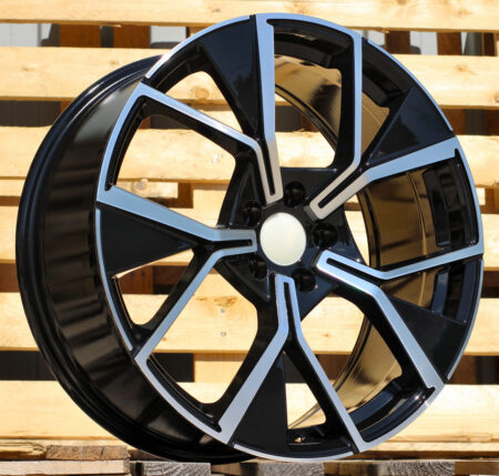 R19x8.5 5X112 ET 38 57.1 Y1196 Black Polished (MB) For VW (P+K4+Z4) (New Tiguan)
