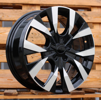 R17x7  5X108  ET  45  65.1  Y1248  Black Polished (MB)  For CITRO  (P)
