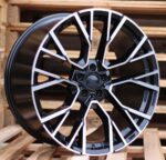 R21x10.5  5X112  ET  43  66.6  B5769  Black Polished+Powder Coating (MBPC)  For BMW  (K2)  (Front+Rear)
