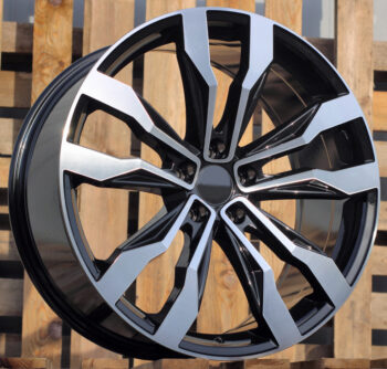 R21x9  5X112  ET  31  66.6  B5333  (IN5389)  Black Polished (MB)  For VW  (K8+P2)  (New TOUAREG)