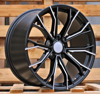 R19x9.5  5X120  ET  38  72.6  A5385  (XFE290)  Black Half Matt (BLHM)  For BMW  (K4+P1)  ((REAR+FRONT))