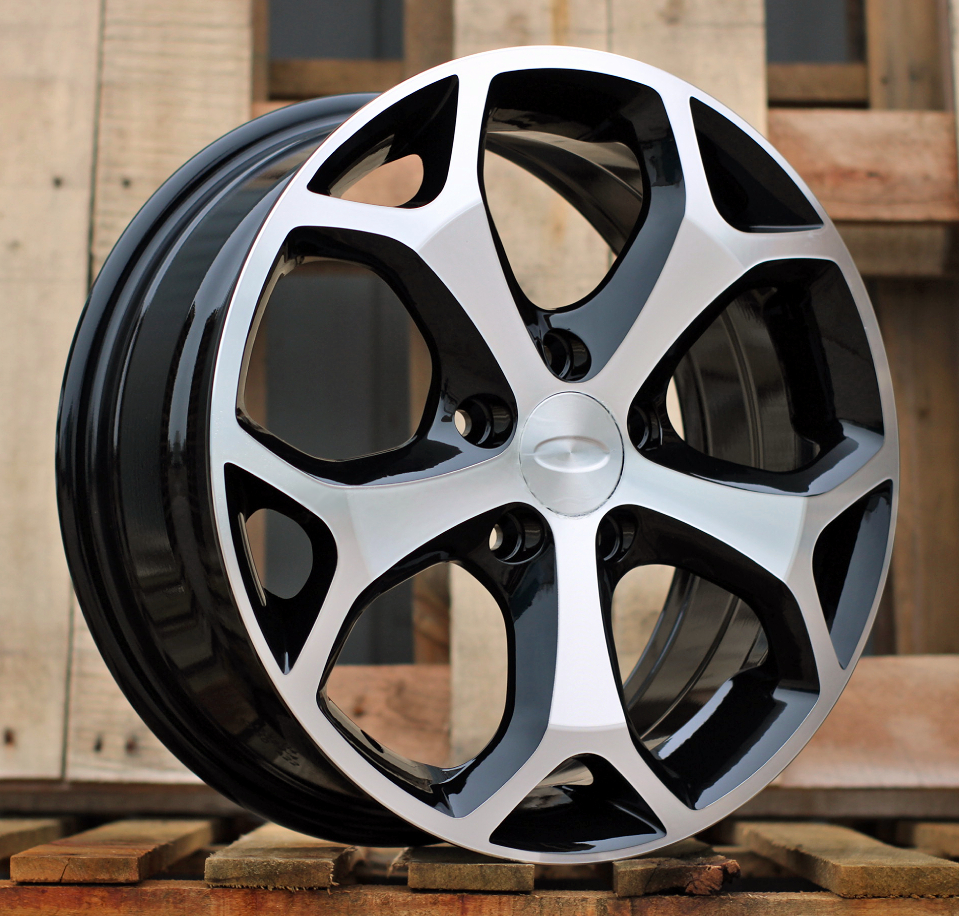 R17x7.5  5X108  ET  50  63.4  BK386  Black Polished (MB)  For FORD  (L2+L4)