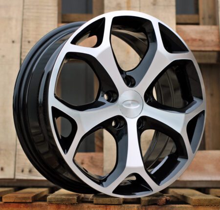 R16x6.5  5X108  ET  50  63.4  BK386  Black Polished (MB)  For FORD  (K2+L2)