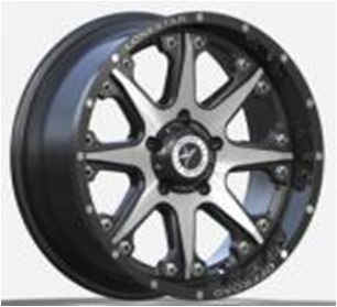 R20x12  8X165.1  ET  M44  125.2  L1526  Black Polished Matt (MBM)  For 4X4  (K3)  (Milling)