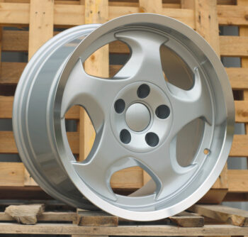 R17x8  5X120  ET  15  74.1  B2417  Silver+Polished Lip (SP)  For BMW  (Z1)  (Front Right)